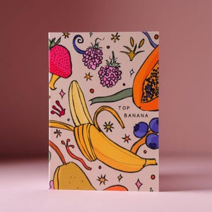 Carte de voeux Top banane