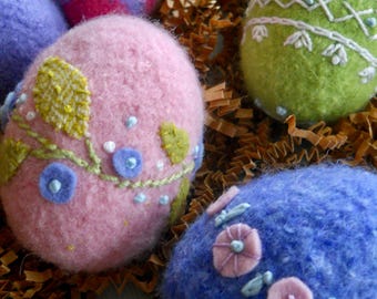 Nouveau ! OEUFS EN TRICOT, cadeaux pour nid d'oiseau, nid d'oiseau, cadeaux pour amoureux des oiseaux, lot d'oeufs en laine pour n'importe quel panier de Pâques, oeufs colorés