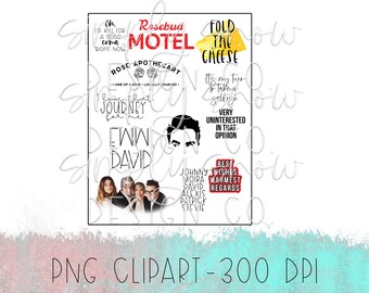 Schitts Creek PNG Clipart: Eww David, Moira Rose (Digital Download)