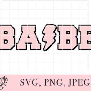 Varsity Babe Chenille Letter Svg Png: Cricut Silhouette Cut File (Instant Download)
