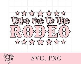 Bring mich zum Rodeo SVG: Cowgirl Western Cut File (PNG)