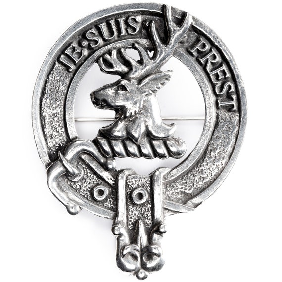 USA Kilts Fraser Lovat Clan Crest Badge Brooch Pin Made in Scotland