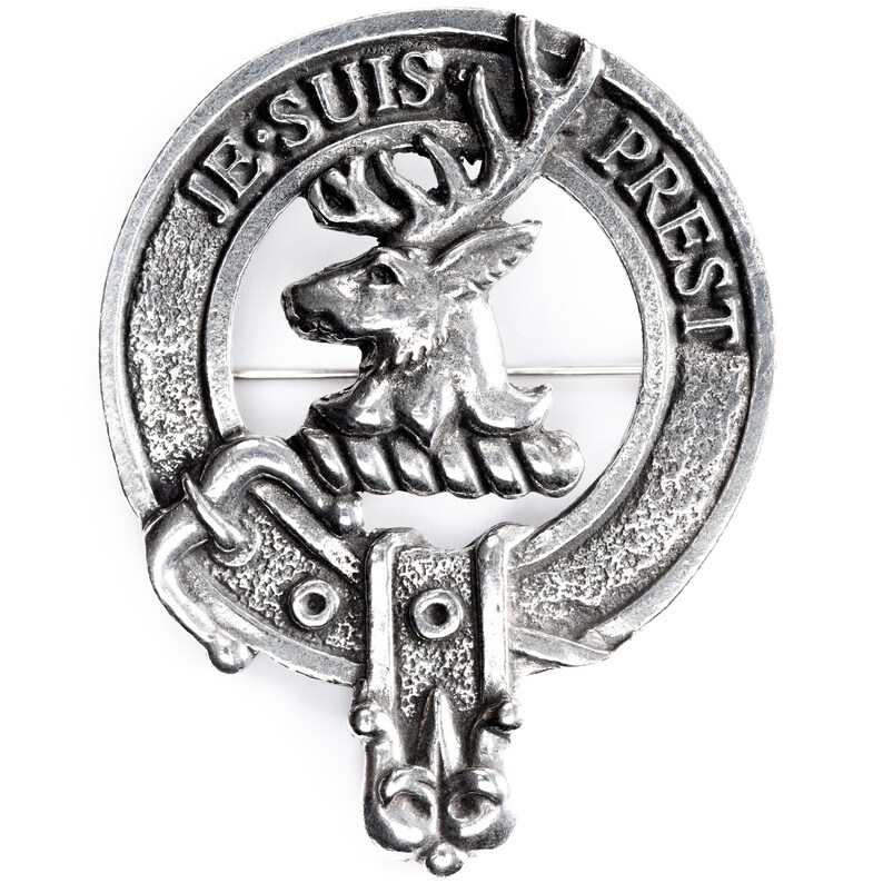 USA Kilts Fraser Lovat Clan Crest Badge Brooch Pin Made in Scotland