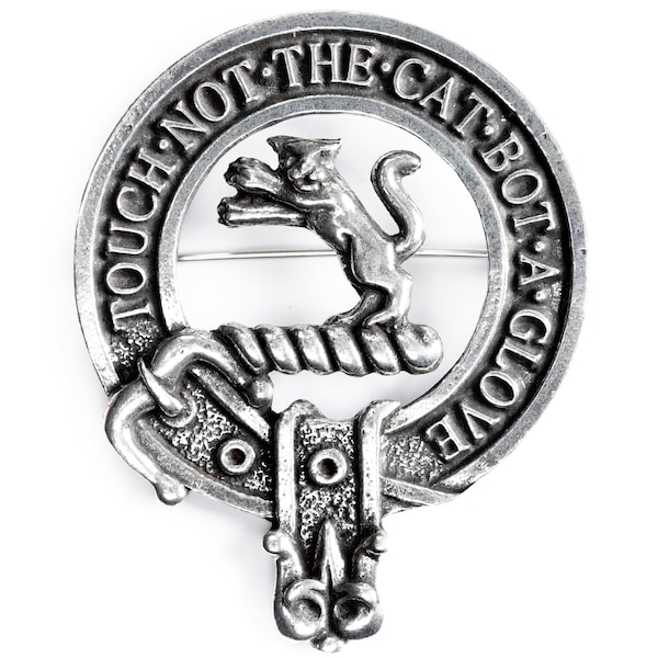 USA Kilts MacIntosh Clan Crest Cap Badge / Brooch Pin Made in Scotland