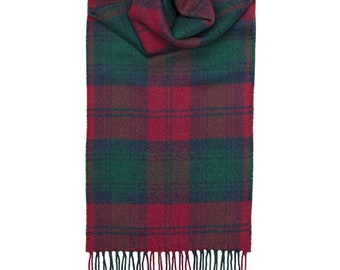 USA Kilts Lambswool Lindsay Modern Tartan Scarf made in Scotland