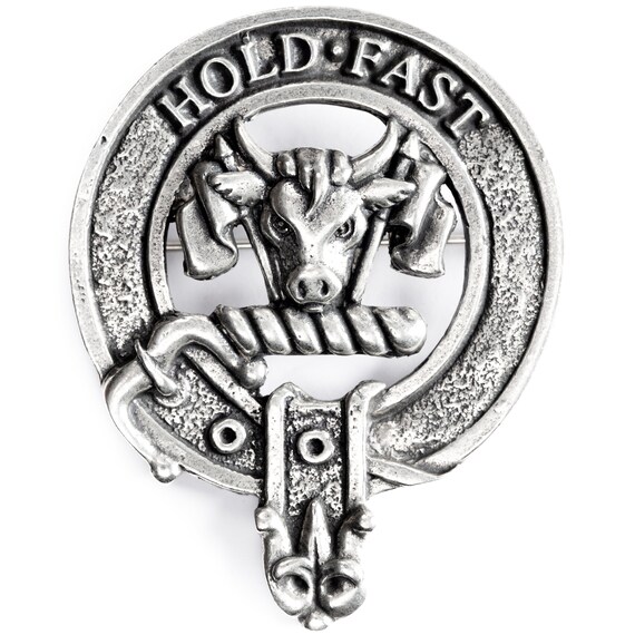 USA Kilts Fraser Lovat Clan Crest Badge Brooch Pin Made in Scotland