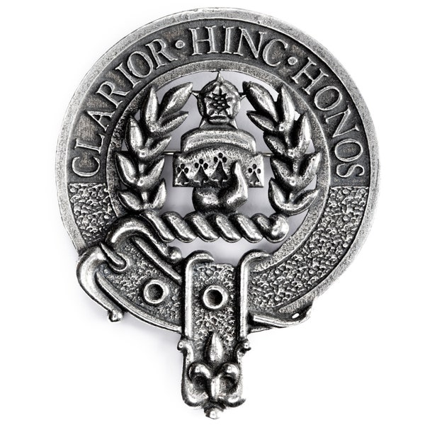 USA Kilts Buchanan Clan Crest Cap Badge / Brooch Pin Made in Scotland