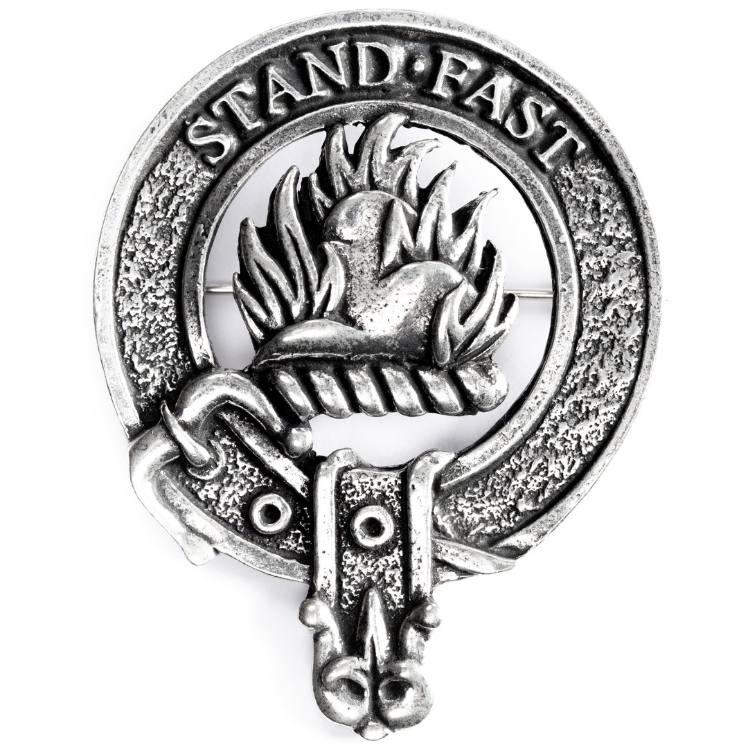 USA Kilts Grant Clan Crest Cap Badge / Brooch Pin Made in Etsy