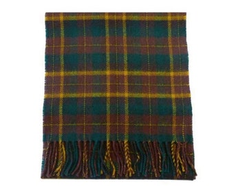 USA Kilts Irish County Monaghan tartan plaid lambswool scarf made in Scotland