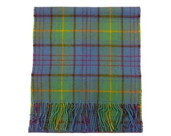 USA Kilts Irish County Donegal tartan plaid lamsbwool scarf made in Scotland