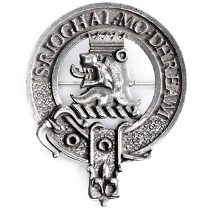 USA Kilts MacGregor Clan Crest Cap Badge / Brooch Pin Made in Scotland