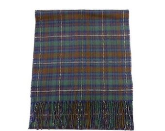 USA Kilts Irish County Kerry tartan plaid lambswool scarf made in Scotland