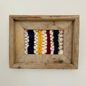 Framed Fiber Art | Textured Wall Decor | Framed Wall Weaving | Abstract Wall Art