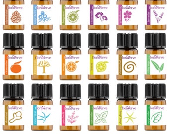 floraVerve Harmony Blending Starter Kit, All Natural & 100% Pure Essential Oils - Make Your Blends! (18 x 3mL)