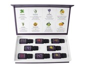 floraVerve Deluxe Essential Oils, Natural 100 Pure Aromatherapy Essential Oil Top 8 Scents Collection Set - 8 x 10mL