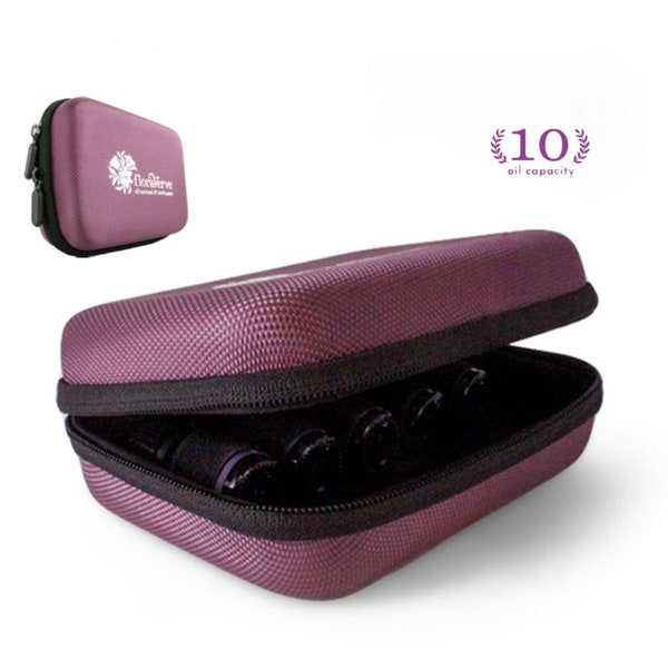 floraVerve Essential Oils Carrying Case (Holds 10PCS 5/10mL Bottles )