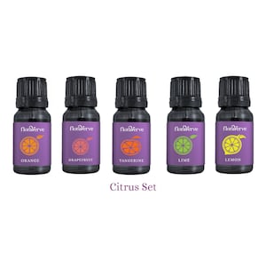 floraVerve 100% Pure and Natural Essential oils, Citrus Set