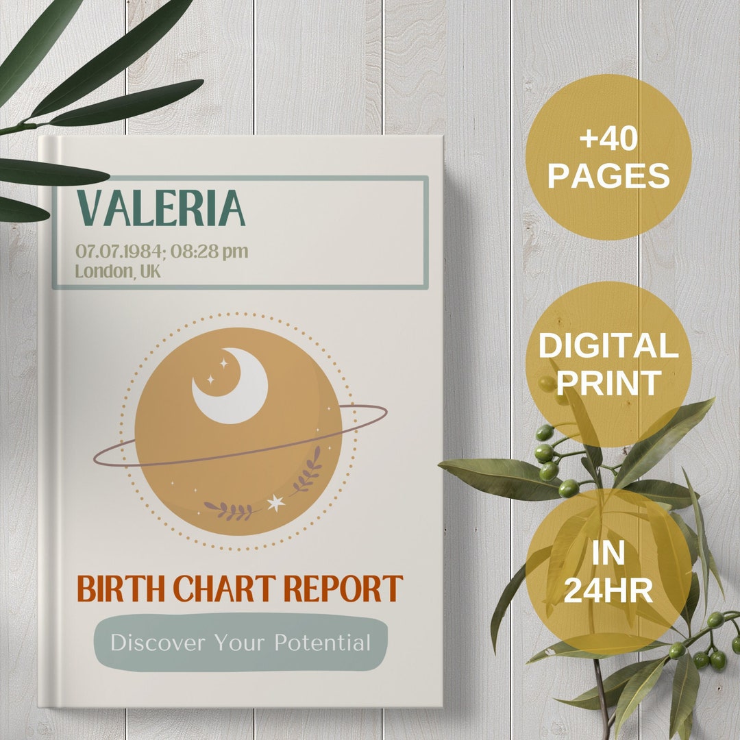 Birth Chart Reading With Custom Astrology Cover From Astrologer, Natal ...