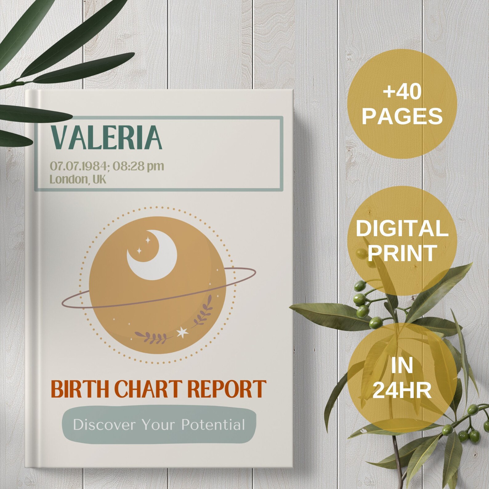 Birth Chart Reading With Custom Astrology Cover From Astrologer, Natal ...