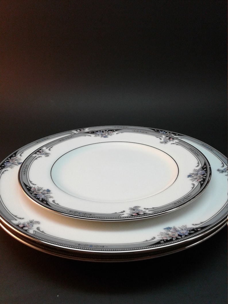 Elegant Dining Noritake Fine China 2 salad plates 1 Bread Butter plate Noritake Squirewood 3 pcs