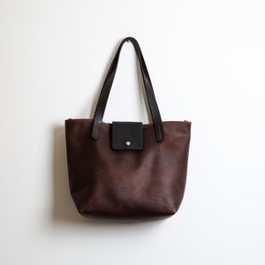 Leather Tote Bag Handmade Leather Shoulder Bag Womens | Etsy