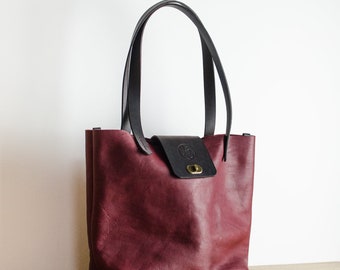 Borsa tote in pelle, borsa in pelle italiana, borsa in pelle, borsa in pelle fatta a mano, borsa in pelle da donna, prodotta in Gran Bretagna