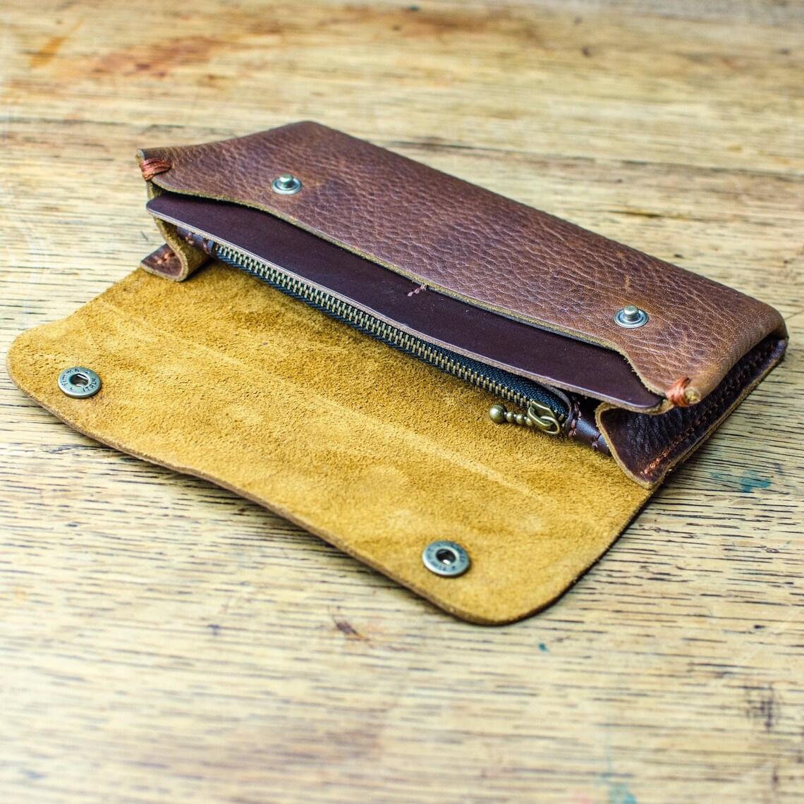 Handmade Leather Purse Leather Purse Caramel Leather Purse Etsy UK