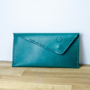 Cartera de viaje de cuero - Bolsa de viaje de cuero hecha a mano - Porta pasaporte - Cartera grande para mujer - Hecha a mano en Gran Bretaña