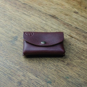 Leather Gifts, Card Holder, Brown Leather Card Wallet, Leather Coin Pouch or Card Wallet, Handmade in Britain image 10