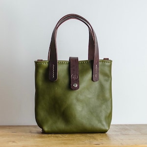 Leather Bag in Soft  Italian Leather - Leather Handbag -  Leather Purse Handmade In Britain