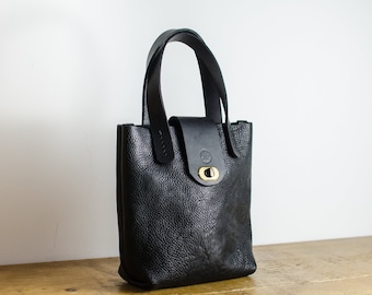 Leather Bag - Black Italian Leather Bag - Bags And Purses - Handmade In Britain