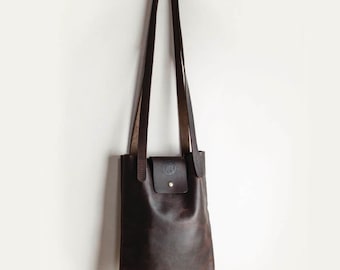 Leather Shoulder Bag, Leather Bag, Handmade Leather Bag, Leather Computer Bag, Handmade in Britain