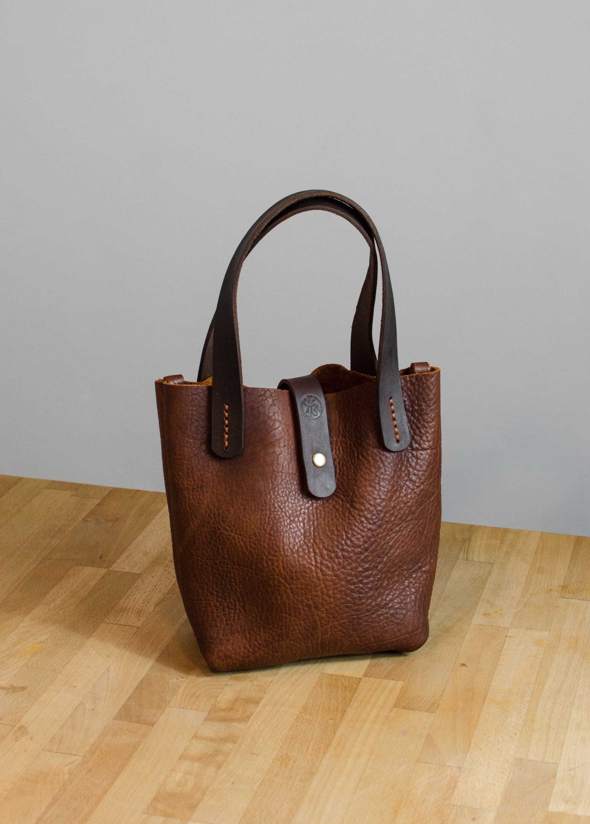 Small Leather Tote Bag Womens Leather Handbag Brown Leather Etsy