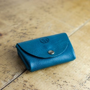 Monedero de cuero, monedero y tarjetero, monedero para uso diario, regalo perfecto, billetera de cuero, tarjetero de cuero, hecho a mano en Gran Bretaña.