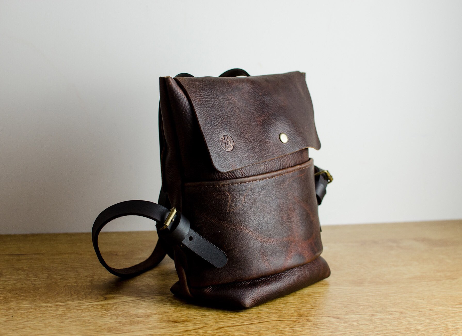 Handmade Leather Backpack Leather Shoulder Bag Computer | Etsy UK
