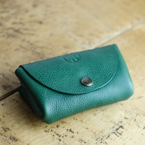 Monedero de cuero, monedero y tarjetero, monedero para uso diario, regalo perfecto, billetera de cuero, bolsa de cuero hecha a mano en Gran Bretaña.