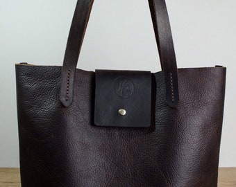 Kodiak Leather Tote Bag, Leather Work Bag - Laptop Bag - Women’s Handmade Leather Bag - Handmade In Britain