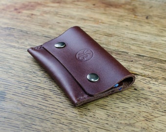 Leather Card Wallet / Handmade Leather Card Case / Leather Money Pouch / Brown Credit Card Wallet / Leather Card Holder / Wallets