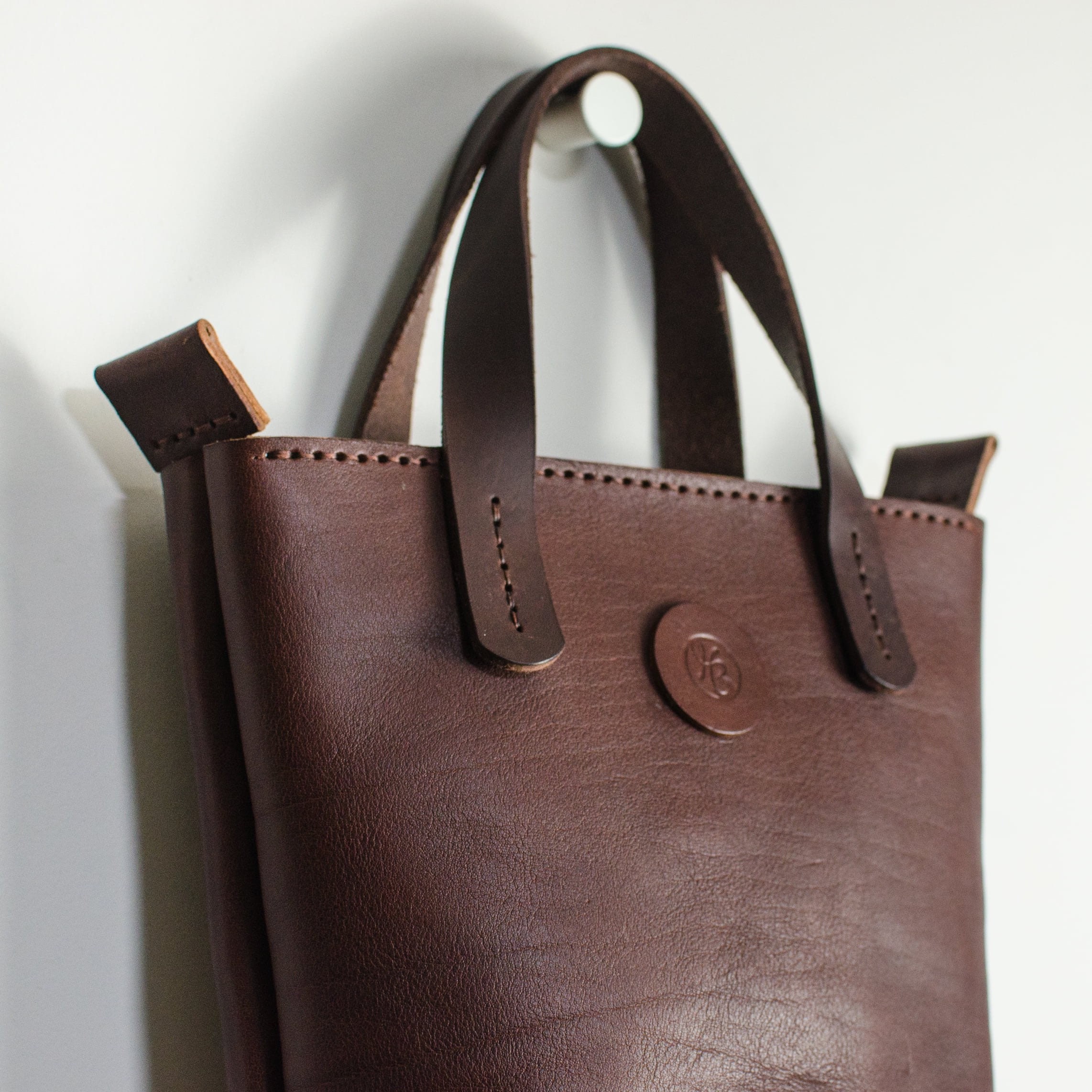Handmade Leather Handbag / Brown Leather Bag / Leather Handbag - Etsy
