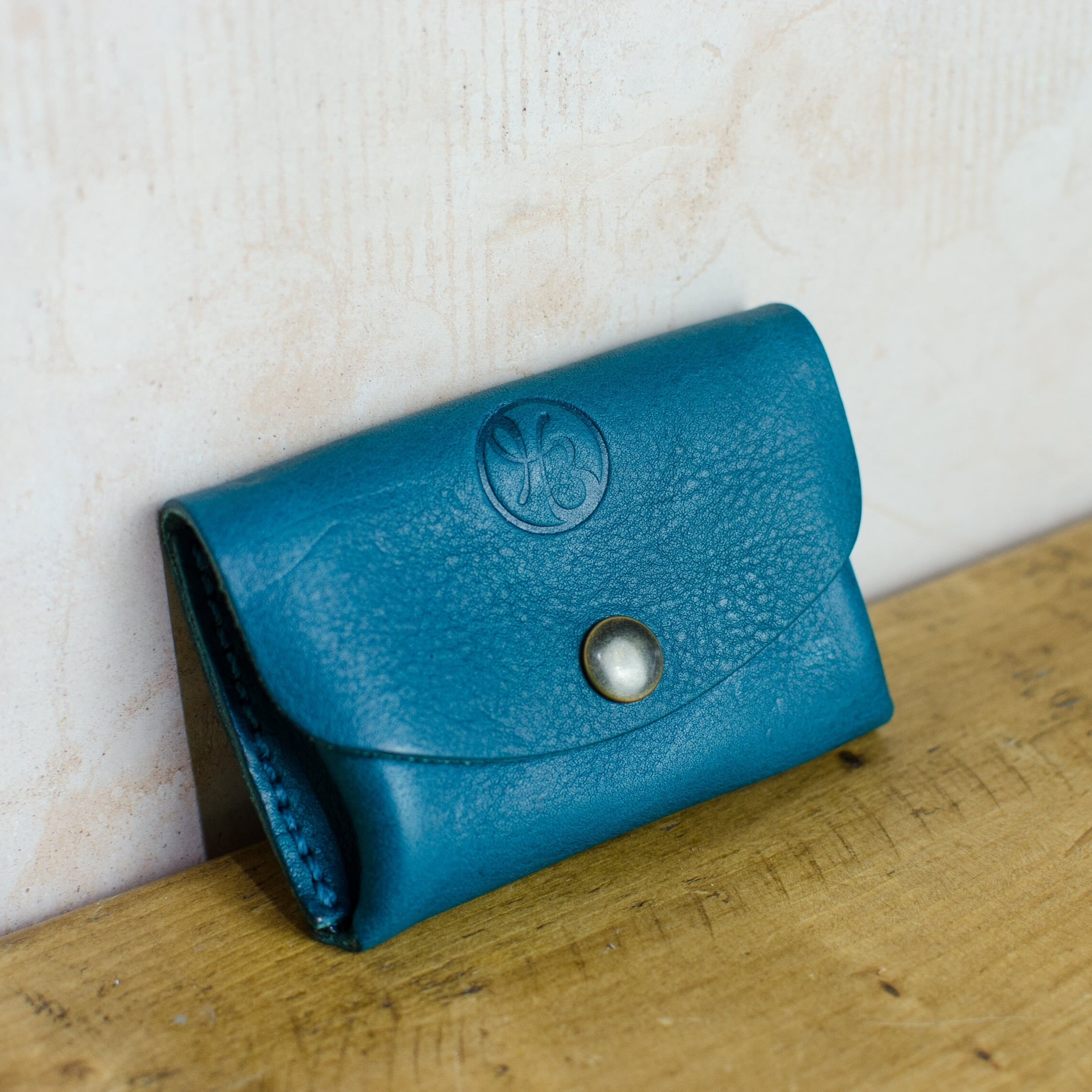 Key Pouch German Shrunken Calf×Lamb Shrunken Calf: Orange | Fine Leatherworking