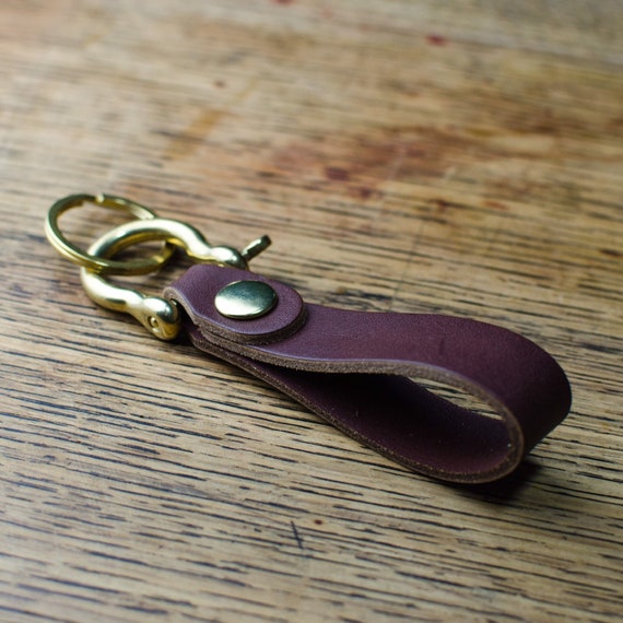 LEATHER Keychains, Key Fob, Cool Leather Keychains, Engrave Key