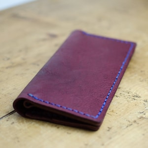 Monedero de cuero hecho a mano, billetera de cuero para dama, monedero de cuero para mujer, monedero de cuero hecho a mano en Gran Bretaña.