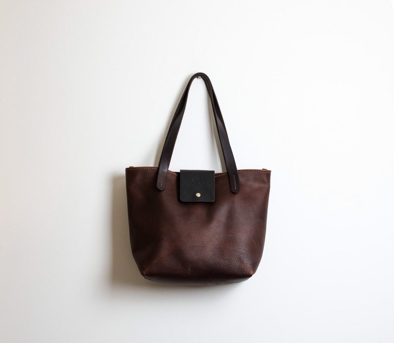 Leather Tote Bag, Handmade Leather, Shoulder Bag, Womens Leather Tote ...