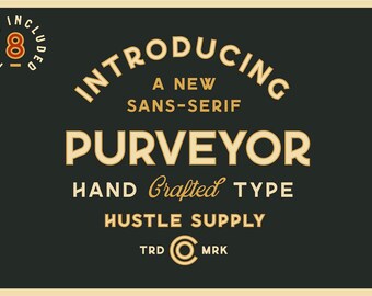 Purveyor - 8 Fonts Included