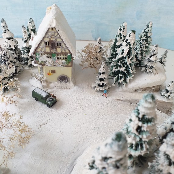 Model Winter Snow Diorama With Frozen Lake, Scale 1/160 - Etsy