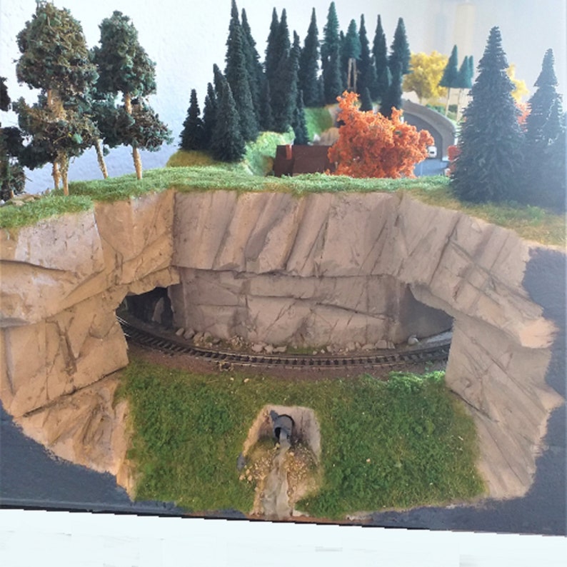 Scenic Model Railroad Layout Diorama Scale N 1160 on a Base Etsy Ireland