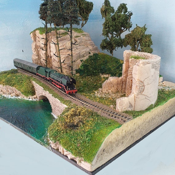 medida fusión No pretencioso Diorama de maqueta de trazado de trenes en escala N 1/160 - Etsy México