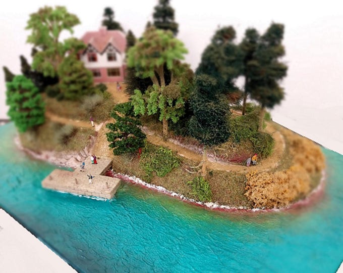 Island diorama in scale 1/160