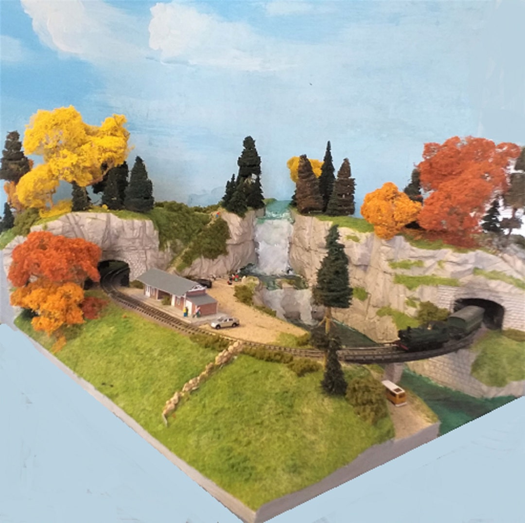 Realistic Scenic Model Railway Layout Made to Order in HO Scale 1/87