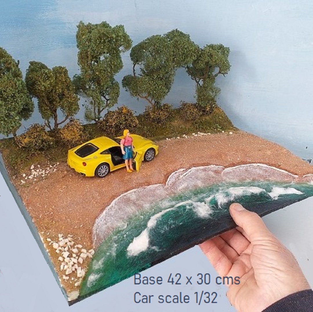 amenazar seta A través de Maqueta de diorama costero con playa para escala 1/22 a 1/100 - Etsy México